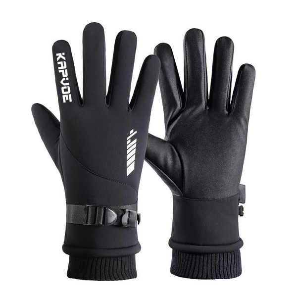 cycling gloves kapvoe winter full finger outdoor riding warm waterproof touchscreen thermal bicycle bike, Black
cycling gloves kapvoe winter full finger outdoor riding warm waterproof touchscreen thermal bicycle bike, Black