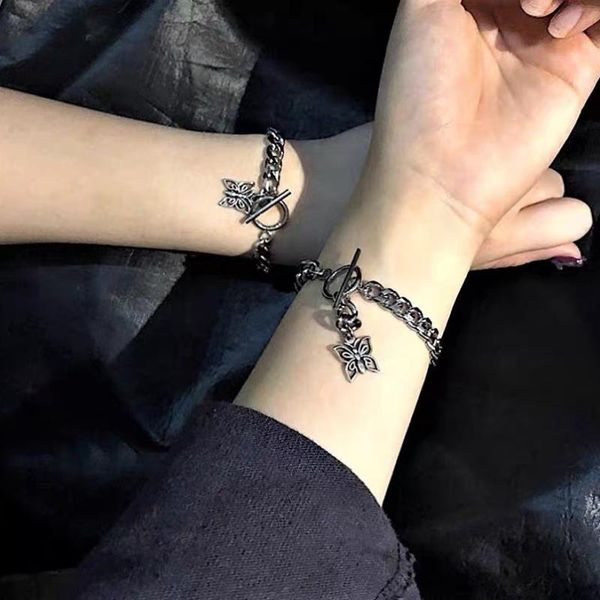 link, chain retro women bracelet butterfly bracelets for woman fashion ladies punk girl party jewellery trendy silver color metal armband, Black
link, chain retro women bracelet butterfly bracelets for woman fashion ladies punk girl party jewellery trendy silver color metal armband, Black