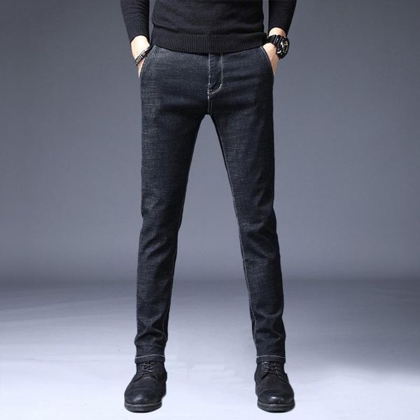 men's pants full lengh pant 2021 middle waist solid straight trousers smart business slim fit jeans long pantalones de hombre#30, Black
men's pants full lengh pant 2021 middle waist solid straight trousers smart business slim fit jeans long pantalones de hombre#30, Black