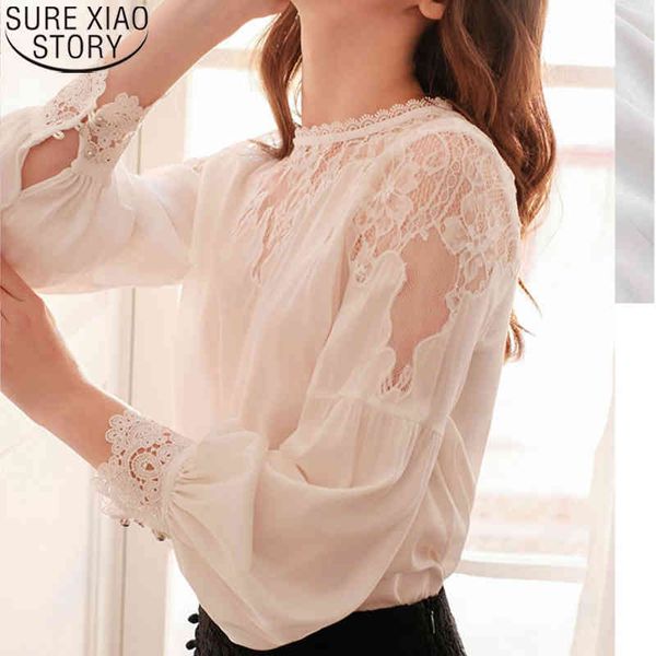 fashion shirts o-neck hollow out white lace long blouses lantern sleeve elegant women blusas mujer 10226 210417
fashion shirts o-neck hollow out white lace long blouses lantern sleeve elegant women blusas mujer 10226 210417