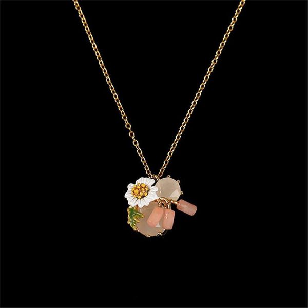 temperament fashion enamel glaze fresh and elegant daisy white flower pink tassel pendant necklace clavicle chain female trend necklaces, Silver
temperament fashion enamel glaze fresh and elegant daisy white flower pink tassel pendant necklace clavicle chain female trend necklaces, Silver