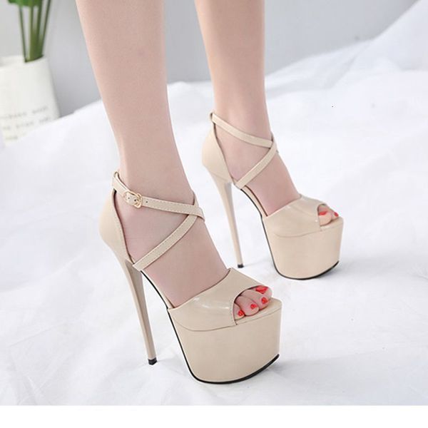 dress shoes sapatos de salto alto 16 cm, sexy, feminino, com fivela trançada, plataforma, abertura do aberto, para boate, boca peixe, stilet, Black
dress shoes sapatos de salto alto 16 cm, sexy, feminino, com fivela trançada, plataforma, abertura do aberto, para boate, boca peixe, stilet, Black