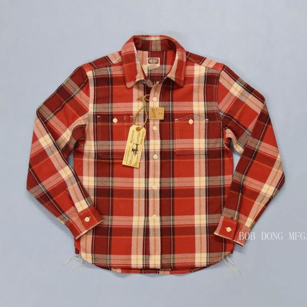 men's casual shirts dong ultra bob heavy plaid workwear long sleeved checked, White;black
men's casual shirts dong ultra bob heavy plaid workwear long sleeved checked, White;black
