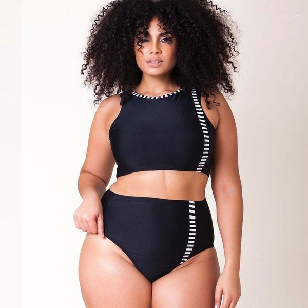 women's swimwear plus size 3xl high neck bikini black waist tankini large 2xl swimsuit women patchwork striped bathing suit, White;black
women's swimwear plus size 3xl high neck bikini black waist tankini large 2xl swimsuit women patchwork striped bathing suit, White;black