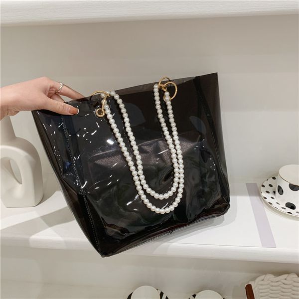 shopping summer large capacity transparent bag for women 2021 new internet influencer pearl gel bag all-match shoulder tote bag
shopping summer large capacity transparent bag for women 2021 new internet influencer pearl gel bag all-match shoulder tote bag