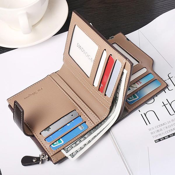 wallets men's bag short purse vertical multi-function multi-card wallet's zipper buckle three folds banknotes wallet male, Red;black
wallets men's bag short purse vertical multi-function multi-card wallet's zipper buckle three folds banknotes wallet male, Red;black
