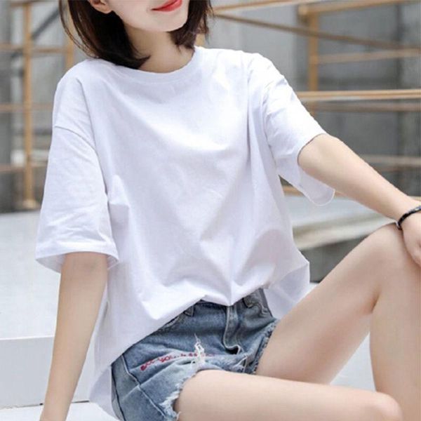 woman tshirts short sleeve t-shirt women's sleeves loose wear mujer camisetas, White
woman tshirts short sleeve t-shirt women's sleeves loose wear mujer camisetas, White