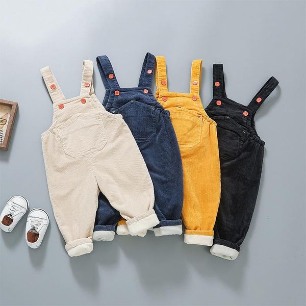 jumpsuits children's overalls autumn winter kids girls boys korean solid corduroy baby casual loose plus velvet warm pants, Blue
jumpsuits children's overalls autumn winter kids girls boys korean solid corduroy baby casual loose plus velvet warm pants, Blue