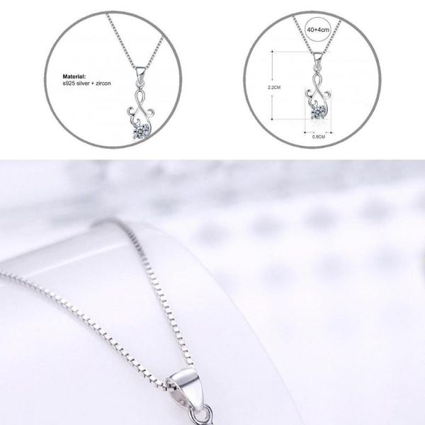 pendant necklaces neck decoration personality shiny cubic zirconia necklace female fine polishing for daily life, Silver
pendant necklaces neck decoration personality shiny cubic zirconia necklace female fine polishing for daily life, Silver