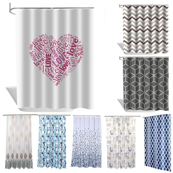 waterproof shower curtains with hooks rings for bathroom white black anti-mold curtain fabric children's bathtub
waterproof shower curtains with hooks rings for bathroom white black anti-mold curtain fabric children's bathtub