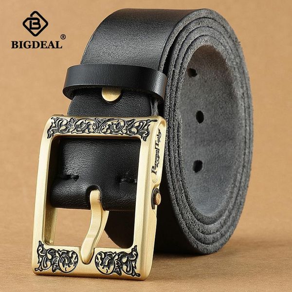 belts for men cowboy genuine leather vintage heavy solid brass pin buckle mens gift cowskin belt accessories, Black;brown
belts for men cowboy genuine leather vintage heavy solid brass pin buckle mens gift cowskin belt accessories, Black;brown