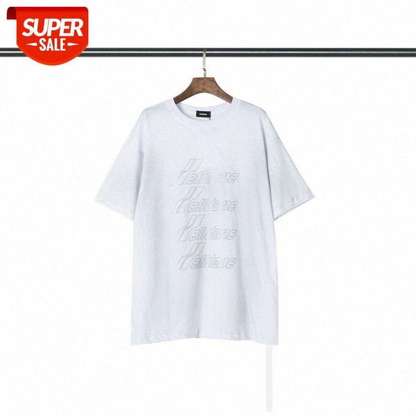 spring/summer we11 reflective arrangement letter round neck pullover men's and women's same short sleeve #st6e, White;black
spring/summer we11 reflective arrangement letter round neck pullover men's and women's same short sleeve #st6e, White;black