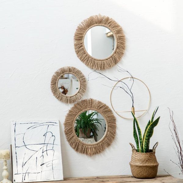 tapestries nordic antique braided rope mirror art handmade round decorative lace boho home decor macrame wall hanging
tapestries nordic antique braided rope mirror art handmade round decorative lace boho home decor macrame wall hanging