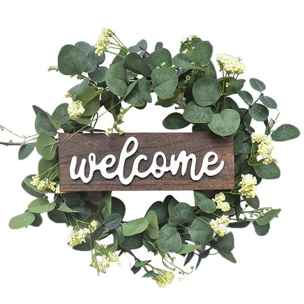 decorative flowers & wreaths green leaves welcome wreath for front door farmhouse and home decoration,spring summer decorating
decorative flowers & wreaths green leaves welcome wreath for front door farmhouse and home decoration,spring summer decorating