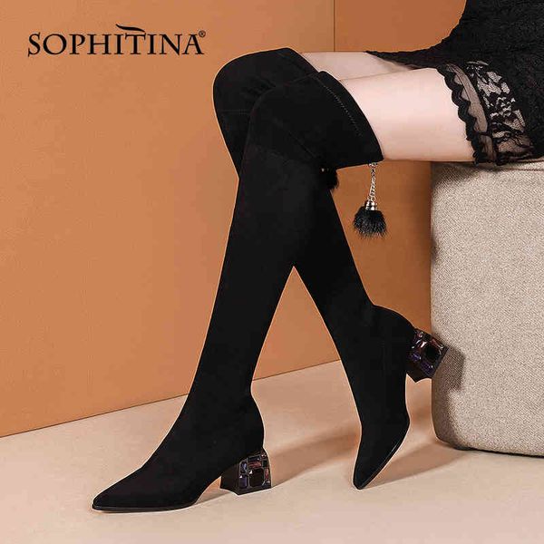 sophitina women boots winter black stretch fabric over-the-knee boots colorful diamond decoration heel vogue shoes women so662 210513
sophitina women boots winter black stretch fabric over-the-knee boots colorful diamond decoration heel vogue shoes women so662 210513
