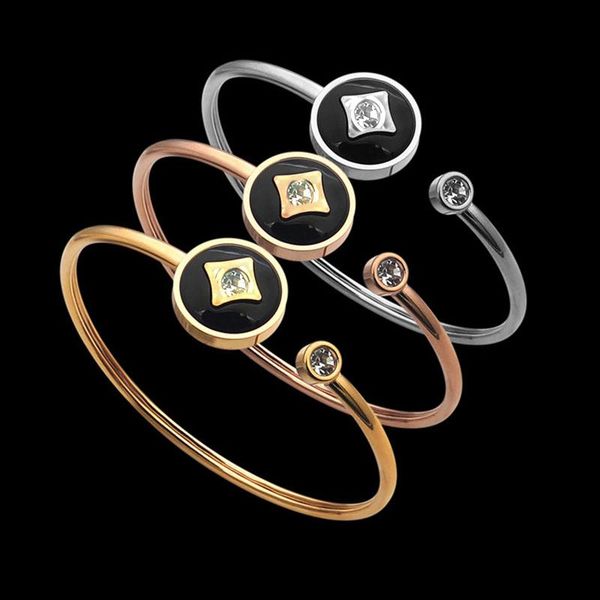 link, chain open bracelet for women upper arm accessories jewelry opening adjustable stainless steel retro korean gift, Black
link, chain open bracelet for women upper arm accessories jewelry opening adjustable stainless steel retro korean gift, Black