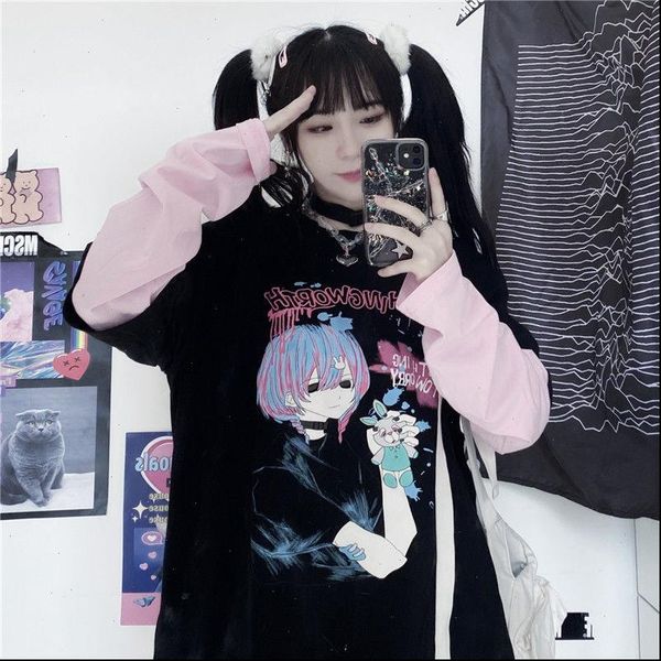 autumn casual anime bunny print women t shirt tee aesthetic loose long sleeve oversize streetwear gothic harajuku kawaii, White
autumn casual anime bunny print women t shirt tee aesthetic loose long sleeve oversize streetwear gothic harajuku kawaii, White
