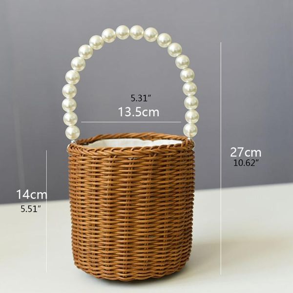 storage baskets portable round rattan woven bag with pearl handle basket picnic t5ef
storage baskets portable round rattan woven bag with pearl handle basket picnic t5ef