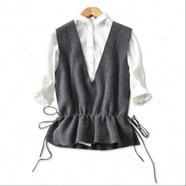 spring autumn style outwear women shirts casual sleeveless o neck blusas df3175, White
spring autumn style outwear women shirts casual sleeveless o neck blusas df3175, White