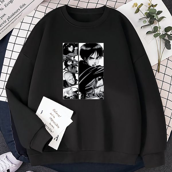 attack on titan men's hoodie, warm wool sweater, animated characters, hip hop, autumn and winter loose street cloth, new in 2021, Black
attack on titan men's hoodie, warm wool sweater, animated characters, hip hop, autumn and winter loose street cloth, new in 2021, Black