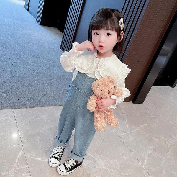 celveroso 2021 spring and autumn girl's overalls in small children korean version simple children's pants jeans jumpsuits, Blue
celveroso 2021 spring and autumn girl's overalls in small children korean version simple children's pants jeans jumpsuits, Blue