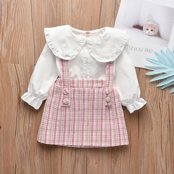 clothing sets spring girl set white long sleeve blouse + pink skirt suits for kids fashion girls
clothing sets spring girl set white long sleeve blouse + pink skirt suits for kids fashion girls