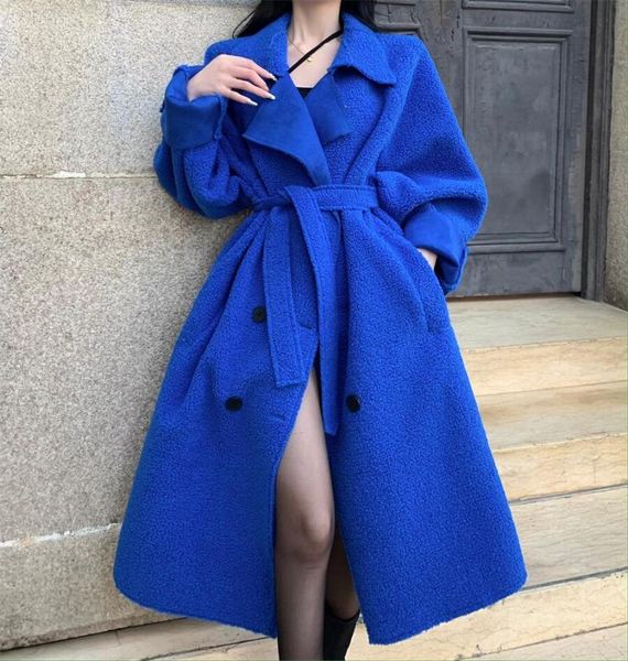 women's wool & blends coats for women autumn winter korean style loose vintage french long sleeve elegant warm jackets female clothing, Black
women's wool & blends coats for women autumn winter korean style loose vintage french long sleeve elegant warm jackets female clothing, Black
