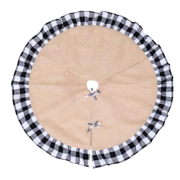 christmas decorations 1 pc tree decor linen skirt folding plaid floor apron (black white)
christmas decorations 1 pc tree decor linen skirt folding plaid floor apron (black white)