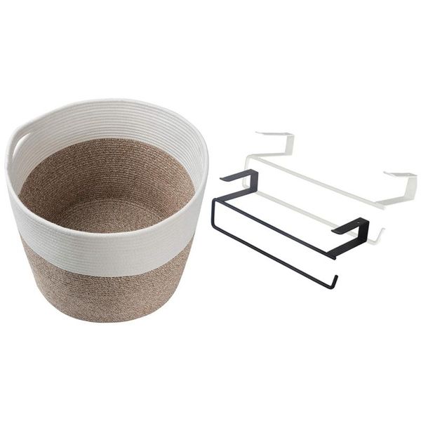 large cotton rope basket baby laundry & kitchen storage rack cupboard hanging hook shelf dish hanger bags
large cotton rope basket baby laundry & kitchen storage rack cupboard hanging hook shelf dish hanger bags