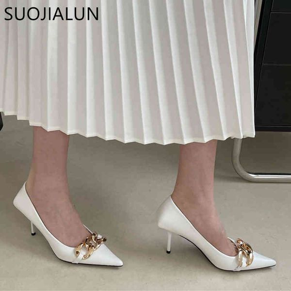 suojialun thin high heels pumps shoes women fashion pointed toe metal chain work shoes vintage elegant shallow pumps for party k78, Black
suojialun thin high heels pumps shoes women fashion pointed toe metal chain work shoes vintage elegant shallow pumps for party k78, Black