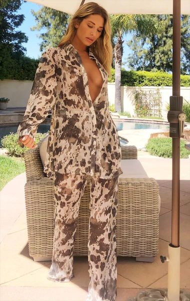 ins internet celebrity famous two womens tracksuits pieces set serpentine blouse and straight pants summer outfits, Gray
ins internet celebrity famous two womens tracksuits pieces set serpentine blouse and straight pants summer outfits, Gray