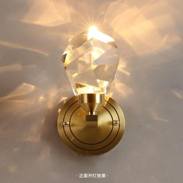 modern led crystal wall lamp copper living room bedroom bathroom light projection luxury tv bar home decor
modern led crystal wall lamp copper living room bedroom bathroom light projection luxury tv bar home decor
