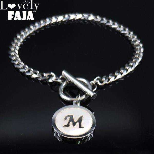 link, chain 2021 fashion punk letter l stainless steel shell bracelets for women silver color bracelet jewelry pulseras b18417, Black
link, chain 2021 fashion punk letter l stainless steel shell bracelets for women silver color bracelet jewelry pulseras b18417, Black