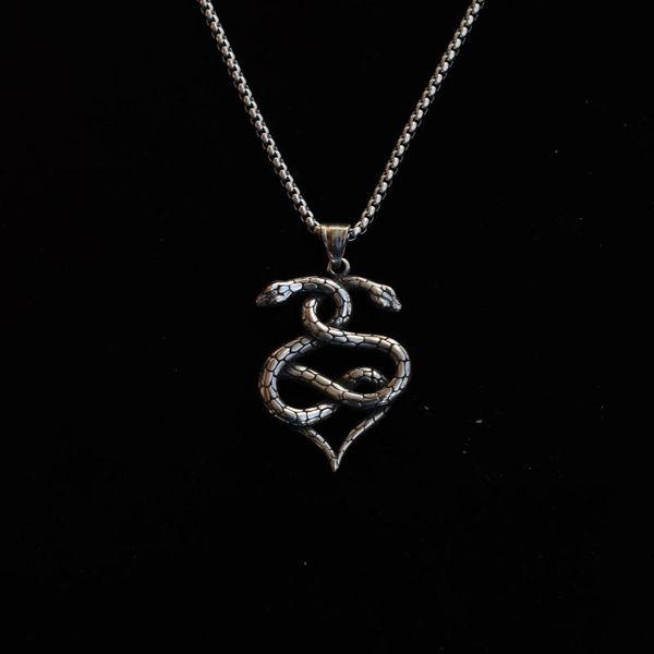 chains stainless steel couples snake pendant charms vintage for necklace gothic jewelry, Silver
chains stainless steel couples snake pendant charms vintage for necklace gothic jewelry, Silver