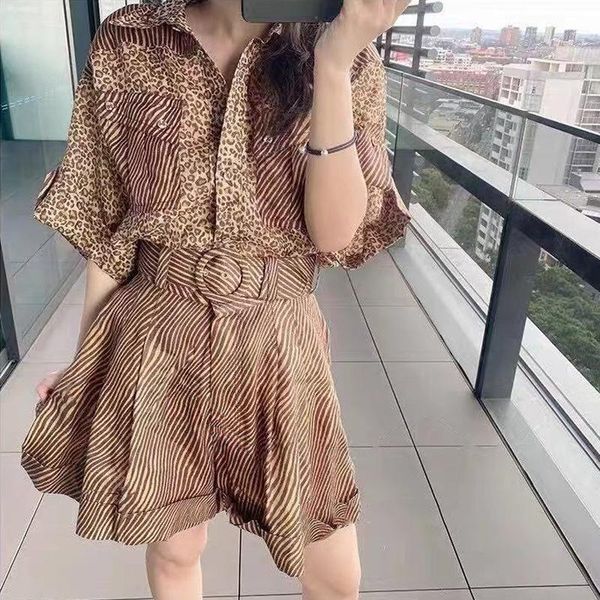 women's tracksuits leopard printed two pieces sets women 2021 summer clothes turn-down collar single breasted blouse shirt and short ou, Gray
women's tracksuits leopard printed two pieces sets women 2021 summer clothes turn-down collar single breasted blouse shirt and short ou, Gray