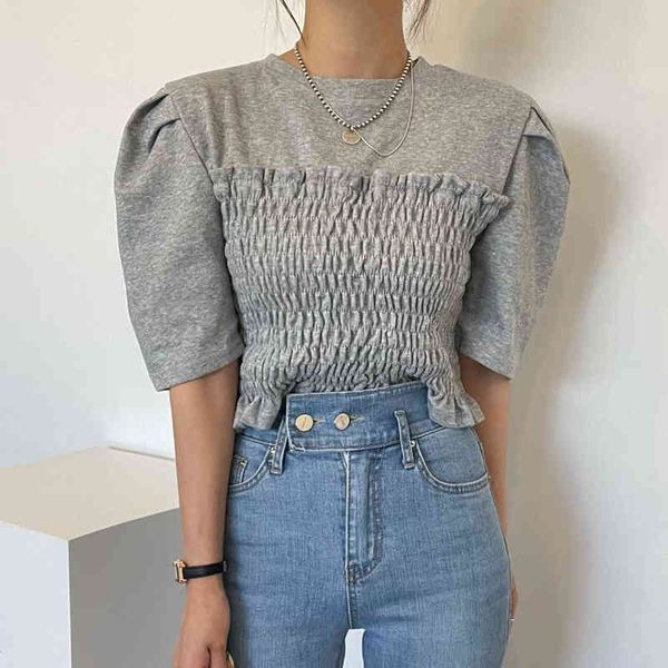 summer casual fashion temperament gentle o-neck pullover ruffle stitching pleated short-sleeved t-shirt women 16f0827 210510, White
summer casual fashion temperament gentle o-neck pullover ruffle stitching pleated short-sleeved t-shirt women 16f0827 210510, White