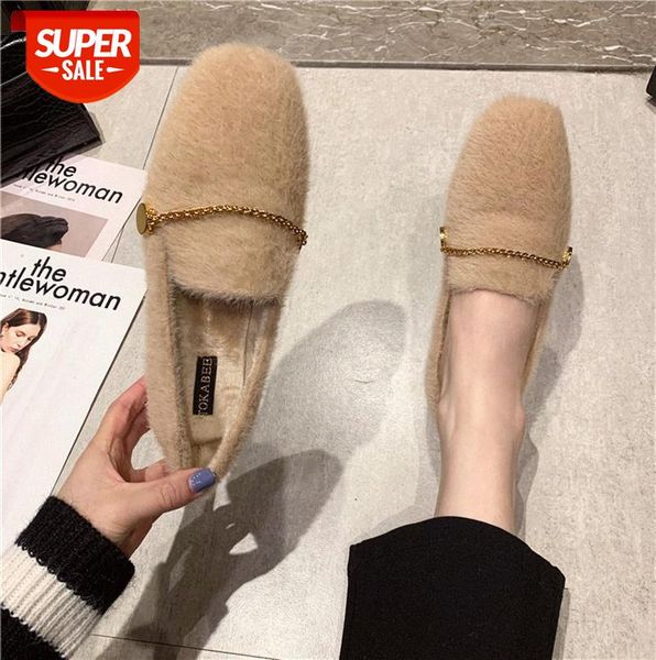 women's plush shoes for outer wear mink fur casual flat-bottomed all-match plus velvet single peas 608-13 #ab7c, Black
women's plush shoes for outer wear mink fur casual flat-bottomed all-match plus velvet single peas 608-13 #ab7c, Black