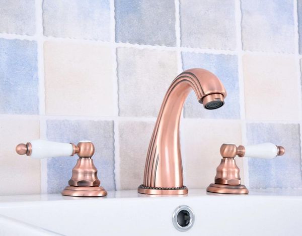 bathroom sink faucets antique red copper brass deck mounted dual ceramic levers widespread 3 holes basin faucet mixer taps msf538
bathroom sink faucets antique red copper brass deck mounted dual ceramic levers widespread 3 holes basin faucet mixer taps msf538
