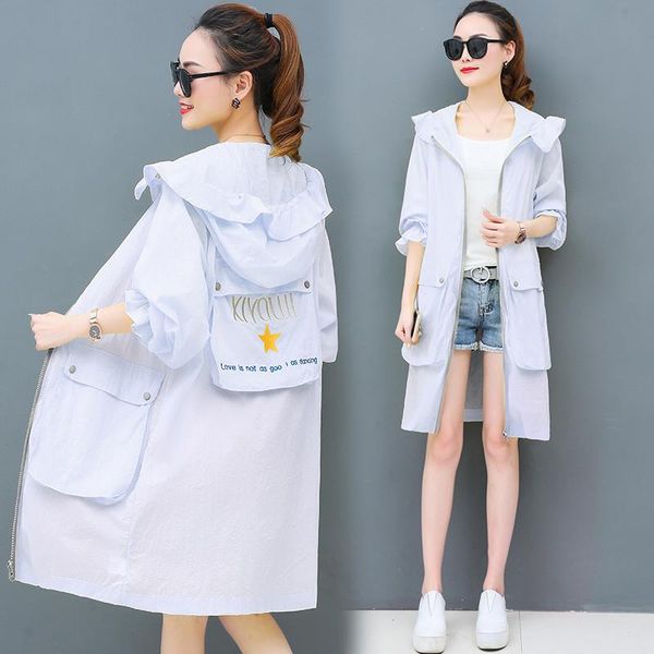 women's trench coats long hooded coat women thin letter sunscreen clothing 2021 fashion spring summer casual beach loose outerwear plus, Tan;black
women's trench coats long hooded coat women thin letter sunscreen clothing 2021 fashion spring summer casual beach loose outerwear plus, Tan;black