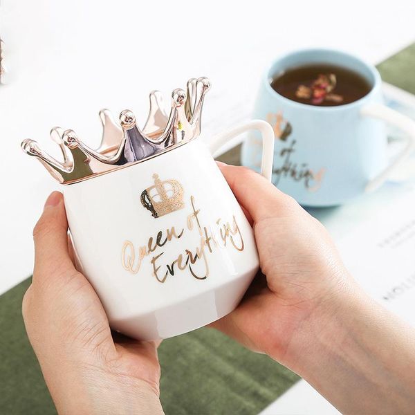 mugs nordic style pink mug creative crown ceramic milk coffee with spoon lids tea cup 300ml water gift
mugs nordic style pink mug creative crown ceramic milk coffee with spoon lids tea cup 300ml water gift