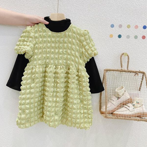 clothing sets 2-6 years old cute baby girls dress suits spring autumn kids long sleeve turtleneck pullover shirt +sundress 2pcs, White
clothing sets 2-6 years old cute baby girls dress suits spring autumn kids long sleeve turtleneck pullover shirt +sundress 2pcs, White