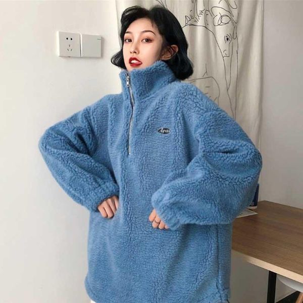 nicemix winter pullover sweatshirts women harajuku oversized hoodies ladies white turtleneck faux lambswool streetwear hoodie sw women', Black;brown
nicemix winter pullover sweatshirts women harajuku oversized hoodies ladies white turtleneck faux lambswool streetwear hoodie sw women', Black;brown