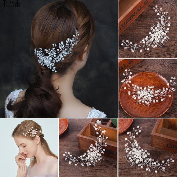 hair clips & barrettes 1pc hairwear imitation pearls flower comb bridal tiaras crowns headpiece wedding jewelry accessories for women, Golden;silver
hair clips & barrettes 1pc hairwear imitation pearls flower comb bridal tiaras crowns headpiece wedding jewelry accessories for women, Golden;silver