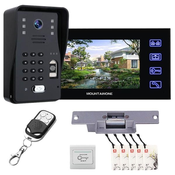 doorbells 7inch fingerprint rfid password video door phone intercom doorbell with no electric strike lock wireless remote us plug
doorbells 7inch fingerprint rfid password video door phone intercom doorbell with no electric strike lock wireless remote us plug