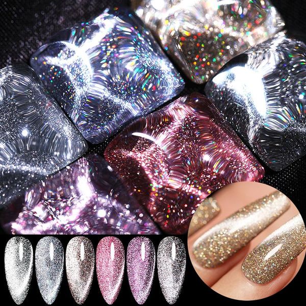 bottle holo reflective cat magnetic gel holographics effect glitter soak off uv varnish 6 colors for choose nail, Red;pink
bottle holo reflective cat magnetic gel holographics effect glitter soak off uv varnish 6 colors for choose nail, Red;pink