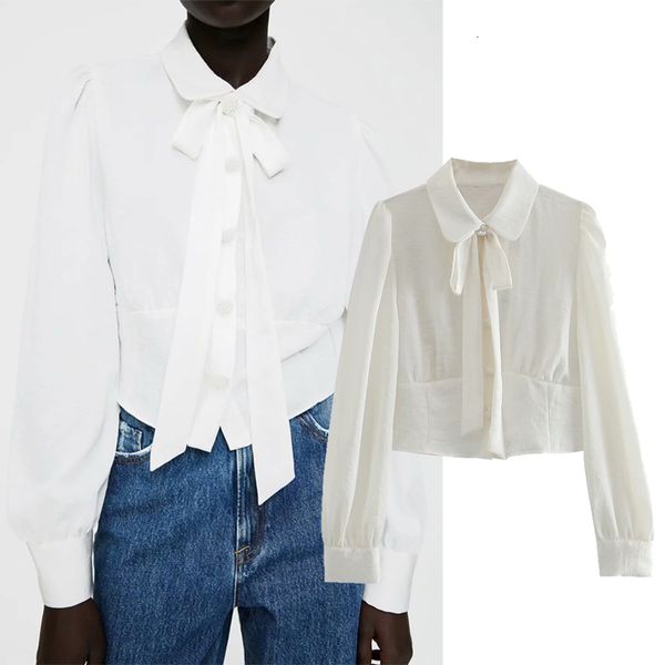 women's blouses & shirts new fashion women solid color cravat decoration chiffon shirt turn-down collar long sleeve casual loose t, White
women's blouses & shirts new fashion women solid color cravat decoration chiffon shirt turn-down collar long sleeve casual loose t, White
