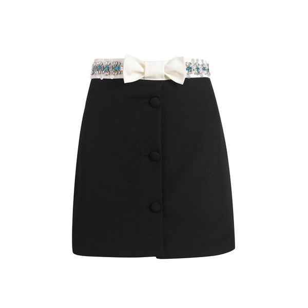 skirts elegant luxury design beaded black a-line bow mini women single breasted summer party clothing brand m7nm
skirts elegant luxury design beaded black a-line bow mini women single breasted summer party clothing brand m7nm