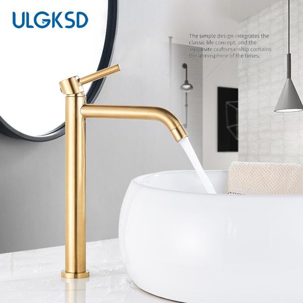 bathroom sink faucets brushed golden basin deck mounted tall taps spout vanity mixer tap for torneira
bathroom sink faucets brushed golden basin deck mounted tall taps spout vanity mixer tap for torneira