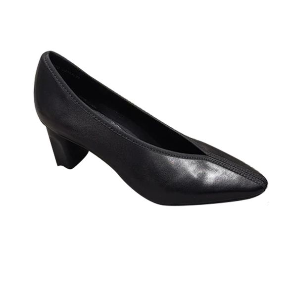 ladies slippers spring fall fashions high-heeled pumps woman v cut design high heels pointed fingers at the thick foot shoes lady pmc9, Black
ladies slippers spring fall fashions high-heeled pumps woman v cut design high heels pointed fingers at the thick foot shoes lady pmc9, Black