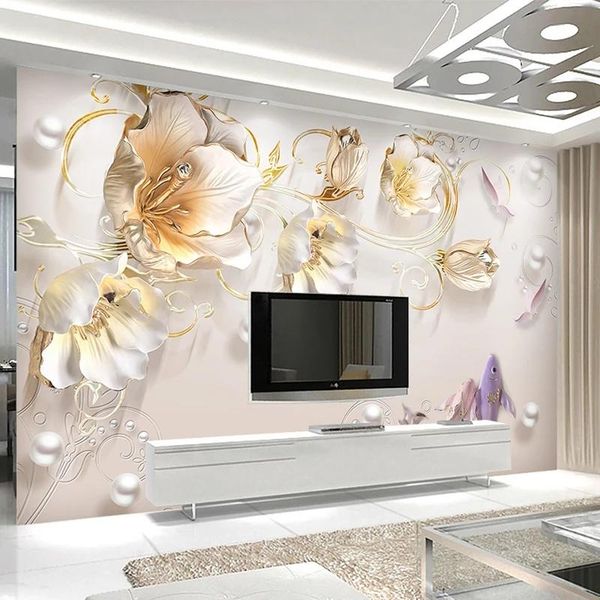 wallpapers custom 3d wall cloth modern fashion tulip flowers murals self adhesive wallpaper living room tv sofa background waterproof
wallpapers custom 3d wall cloth modern fashion tulip flowers murals self adhesive wallpaper living room tv sofa background waterproof